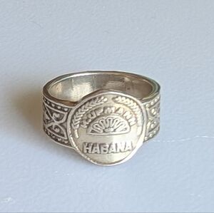 Vintage Sterling Silver Cigar Band Ring